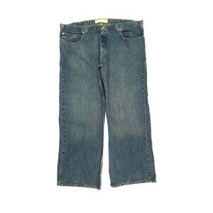 Perry Ellis Straight Leg Women's size 44x30 Dark Wash Blue Denim jeans